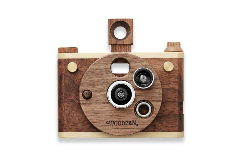 Father's Factory - Multi-Lense Wooden Digtial Camera-Vintage One