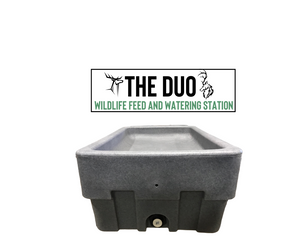 THE DUO - Wildlife Feed and Watering Station, Treat Trough, Feed Trough, Deer Feeder, Water Trough
