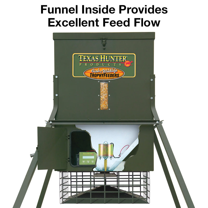 300 lb. Wildlife Trophy Feeder with 8’ Extension Legs - FREE SHIPPING/FREE SOLAR