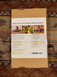 SunJack 15W Portable Solar Charger + Powerbank